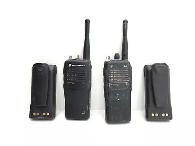Lot (2) Motorola HT750 AAH25SDC9AA3AN UHF 2-Way 16-Channel Radio 450-512MHz • $75.95