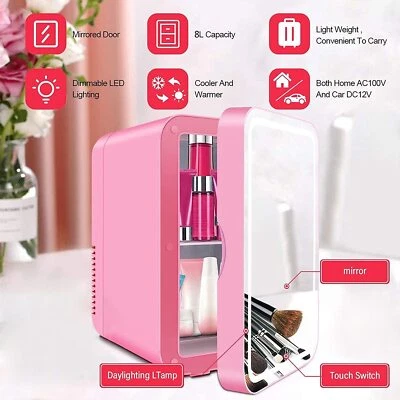 $65.54 • Buy Mini Fridge 8L Portable Thermoelectric Cooler Warmer Refrigerators For Skincare