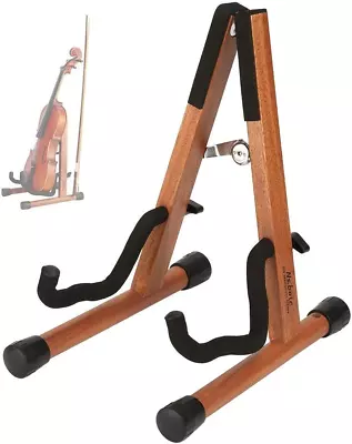 Ukulele Stand Wood Violin Stand With Bow Holder Wooden Stand For Mini Small Gu • $31.25