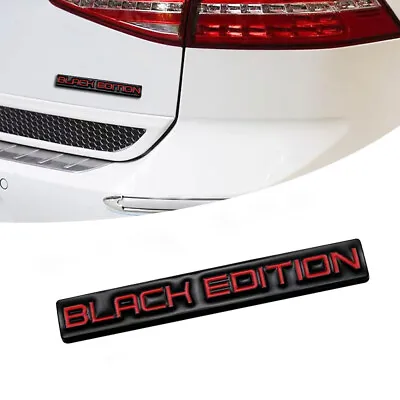 3D Black Black Edition Logo Emblem Badge Car SUV Body Window Trunk Decal Sticker • $5.95