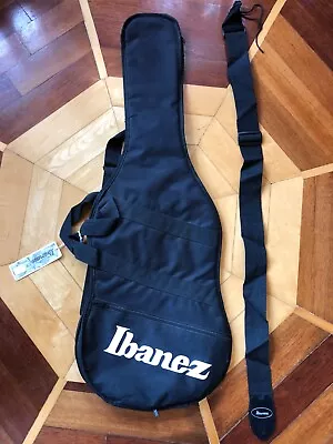 Ibanez Mikro 3/4 Electric Guitar Gig Bag Case & Ibanez Adjustable Black Strap • $28.97