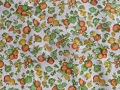 Vintage Ex-Cell “Spice” Deluxe Vinyl Tablecloth Flannel Back 53 X72” • $12