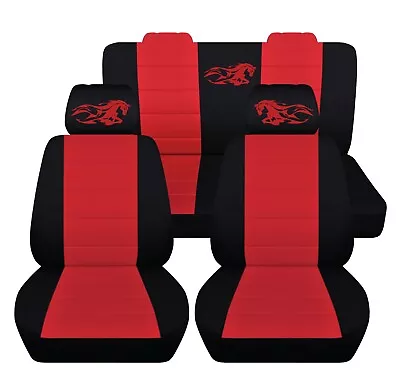 Front And Rear Seat Covers Fits 2008 To 2010 Ford Mustang Coupe Seat Covers  Sto • $179.99