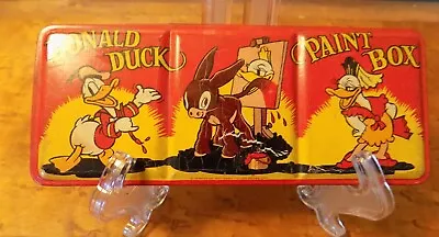 Vintage Donald Duck Paint Box Tin Box Beautiful Colors • $28