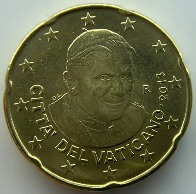 Vatican 20 Euro Cent 2013 • $12.99