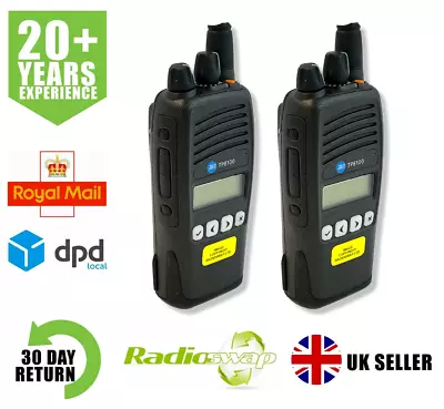 Tait Tp8135-b1ce-0b Vhf 136-174mhz 5 Watt Ip67 Walkie-talkie Two Way Radio X 2 • £395