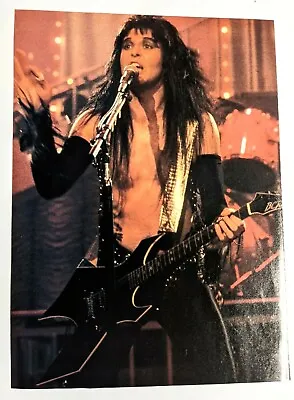 W.a.s.p. / Blackie Lawless Live / Magazine Full Page Pinup Poster Clipping (13) • $12.99