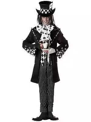 Dark Mad Hatter Wonka Alice In Wonderland Men Costume • $82.79