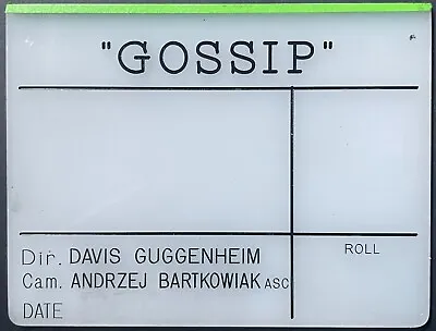 2000 Gossip Set Used Film Insert Slate Thriller Movie Guggenheim Kate Hudson • $20