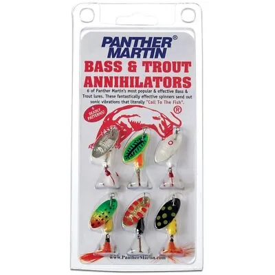 Panther Martin BA6 Bass And Trout Annihilators Spinner Kit • $14.99