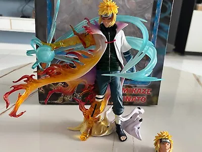 Anime Naruto Figure Namikaze Minato Gk Pvc Statue Rasengan Desk Model  In Stock • $35.99