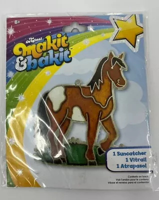 Makit And Bakit Horse Stained Glass Sun Catcher Kids Craft Kit New • $7