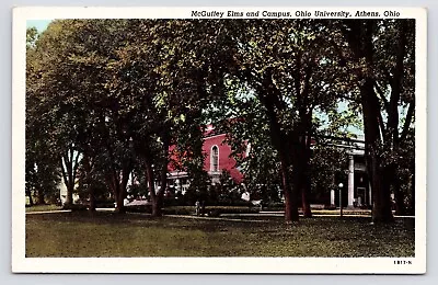 C1940s Ohio University McGuffrey Elms Campus Athens Ohio OH Vintage Postcard • $6.25