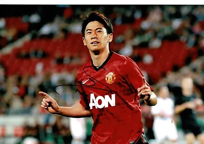 Signed 12x8in Photo Of Shinji Kagawa Of Manchester United With COA • $24.85