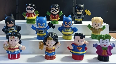 $18.99 • Buy Fisher Price Little People - 11 DC Comic, Batman, Superman, No Exact Duplicates 
