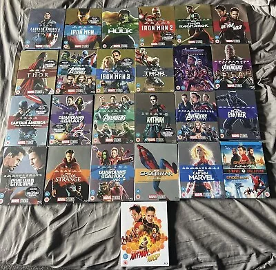 Marvel Blu Ray DVDs With Collective Slipcovers ￼ • £55
