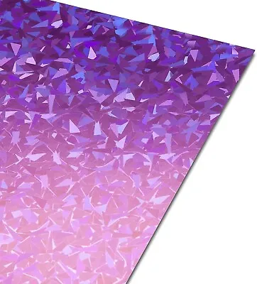 PINK SHARDS A3 HOLOGRAPHIC CARD 250GSM 100 Sheets COLOURED • £43