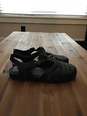 Women's Melissa Matte Black Jelly Sandals Size 6 (never Been Worn) • $28