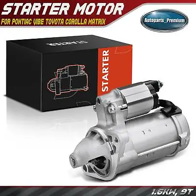 Starter Motor For Pontiac Vibe 09-10 Toyota Corolla Matrix 1.6KW 12V CW 9 Teeth • $68.99