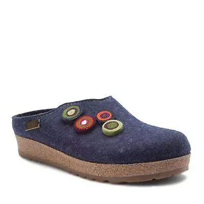 £48.07 • Buy Haflinger Women's Chloe Slipper Navy Blue Pure New Wool Size EU 36/US 5