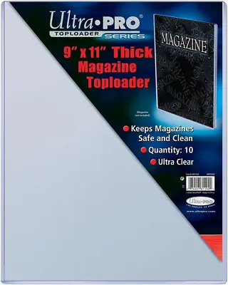 9  X 11-1/4  Thick Magazine Toploader 10Ct • $41.99