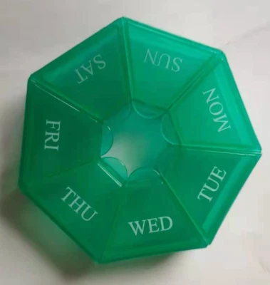 £2.29 • Buy 7 Day Weekly Daily Round Pill Box Organiser Medicine Tablet Storage Dispenser UK