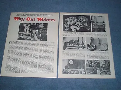 1971 How-To Tech Info Article On Building A 1700cc VW Engine With 48 IDA Weber's • $11.99