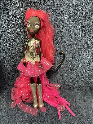 Monster High Doll Catty Noir Mattel 13 Wishes 2013 Black Cat Original Pink Dress • $38.99