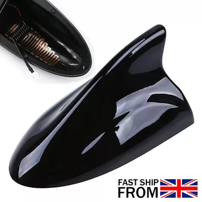 Black Car Shark Fin AM/FM Radio Signal Antenna For Vauxhall Astra Corsa Zafira • £10.95