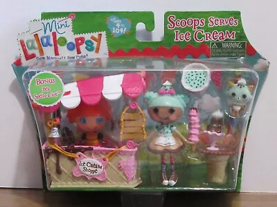 MINI LALALOOPSY SCOOPS SERVES ICE CREAM PLAYSET Includes 2 Dolls & Accessories • $35