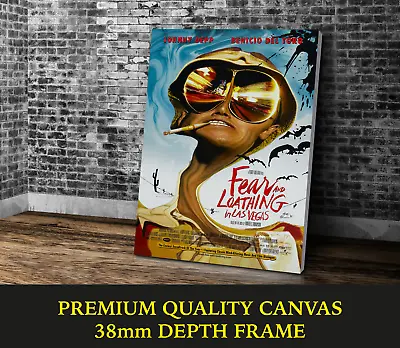 £20.66 • Buy Fear And Loathing In Las Vegas Movie Art Large CANVAS Print Gift A0 A1 A2 A3 A4