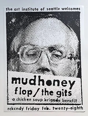 Mudhoney The Gits Flop Seattle RCKCNDY 1992  Art Chantry Concert Poster • $68.88