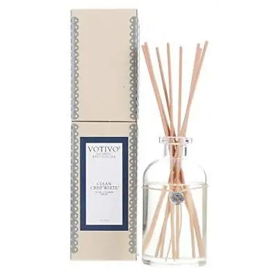 Votivo Reed Diffuser Flameless Home Décor Air Freshener-Clean Crisp White • $65.49