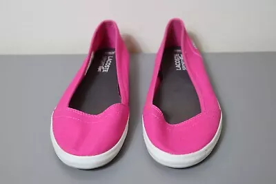 Size 38 Women's  Lacoste  Gorgeous Pink Ziane Flats. Brand New. Bargain Price. • $60