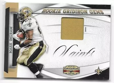 Mark Ingram 2011 Gridiron Gear Rookie Gridiron Gems Prim Jsy NRMT #12 Ser #22/50 • $7