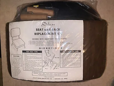 Deluxe Vinyl Kitchen Chair Seat & Back Replacement Kit Vinyl Plastic New • $74.99