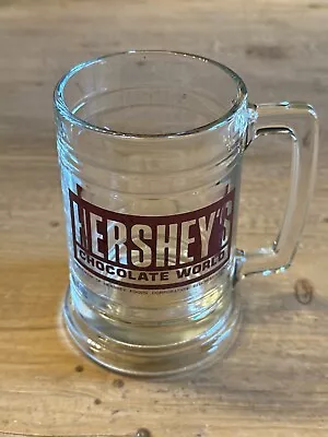 Hersheys Glass Mug Chocolate World Cup 14 Oz VINTAGE STYLE • $5.99