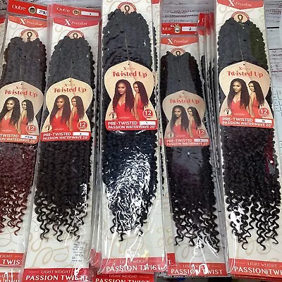 $10.99 • Buy Outre X-pression 20” Passion Water Wave Crochet Pre-twisted Hair Color Choice