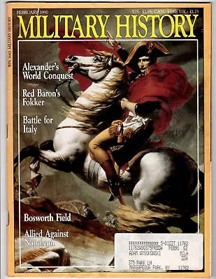 Military History Magazine February 1990 Napoleon & Red Barron's Fokker  • $4.95