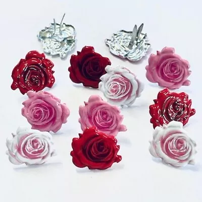 Rose Brads *  Eyelet Outlet  8 Pcs 3 Colors  New Just In Stock • $2.25