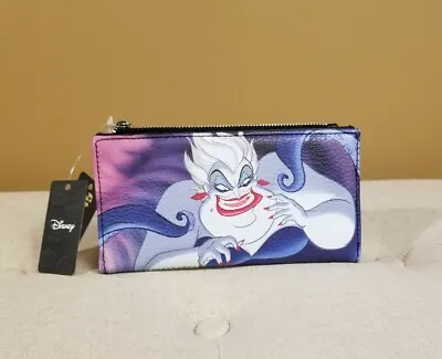 Disney Villains Ursula The Little Mermaid Flap Wallet Buckle Down NEW • $34.88