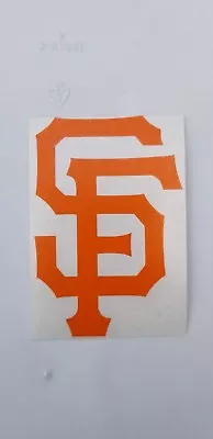 San Francisco Giants SF Logo 4  Orange Black White Vinyl Decal Truck Car Window • $3.65