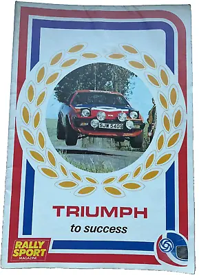 British Leyland  Motorsport Triumph Mini Cooper Rally Sport Magazine Poster 1979 • £11.99