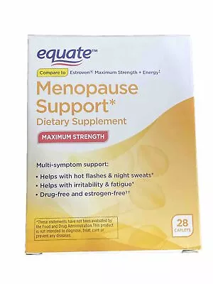 Equate Menopause Support Maximum Strength Dietary Supplement Caplets  28 Count  • $14.99