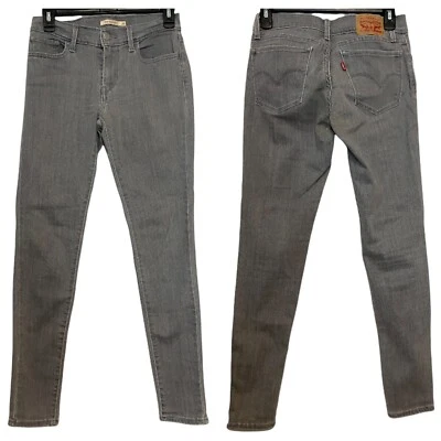 £21.59 • Buy LEVI STRAUSS Women 710 Super Skinny W27 L30 Grey Low Rise Jeans Trousers Pants