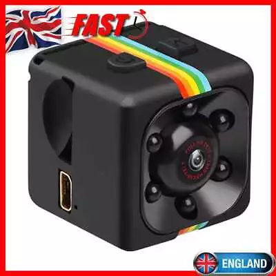 SQ11 Mini Camera Full HD 1080p Motion Sensor Night Vision Sport DV (Black) • £6.90