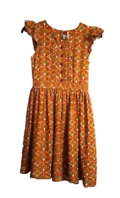 Matilda Jane Character Counts Women Size S Small Lucy Dress Fall Print Rust • $21.99