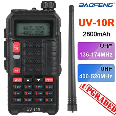£29.79 • Buy BAOFENG UV-10R 10W VHF UHF DUAL-BAND Walkie Talkie FM HAM Two-Way Radio &Headset