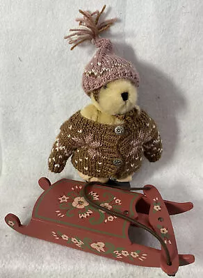 Muffy VanderBear Accessories ~ Sleddin' & Scidaddelin' Wood Sled W/ Muffy • $29.99