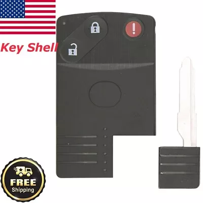 3 Button Smart Card Remote Key Shell Case Fob For Mazda 5 6 CX-7 CX-9 RX8 Miata • $15.95